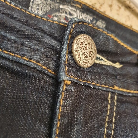 Silver jeans co berkley dark wash straight leg - LOW RISE - Picture 4 of 9